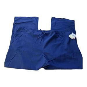 CODE HAPPY Scrub Navy Blue Pants Bottoms 3 Pocket Drawstring Women Plus Size 3XL